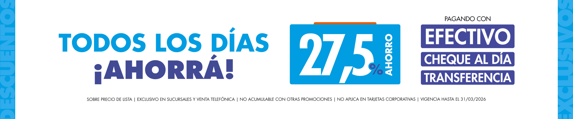 Promocion con Contado Efectivo